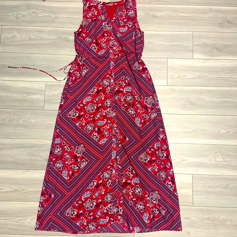 NY&Co Red Sleeveless Maxi Dress ❤️❤️